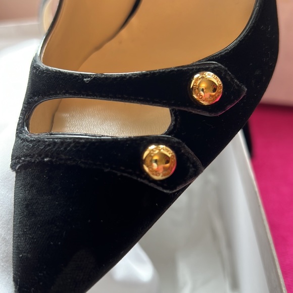 Jimmy Choo black velvet heels - Picture 6 of 7